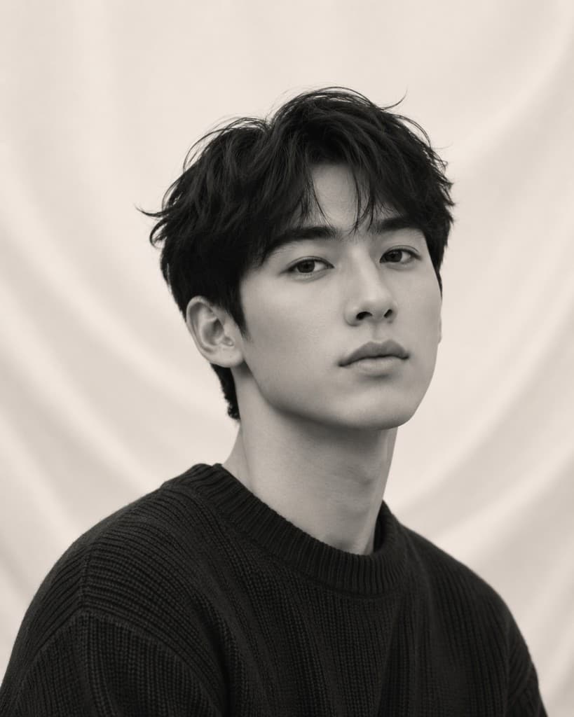 Warm monochrome portrait representing The Student persona.